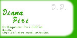 diana piri business card